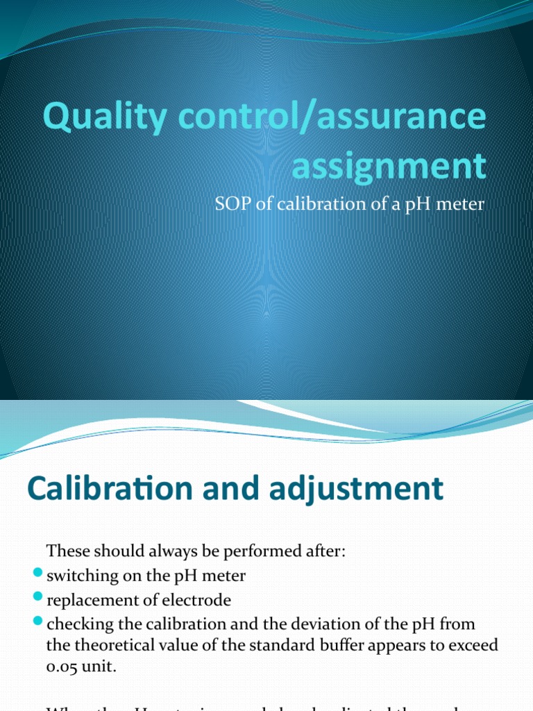 Sop On Calibration Of Ph Meter vrogue.co