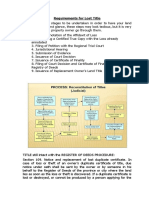 Requirements For Lost Title