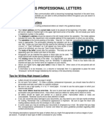 Professional Letters Guide PDF