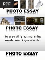 Ano ang pictorial essay o larawang sanaysay picture