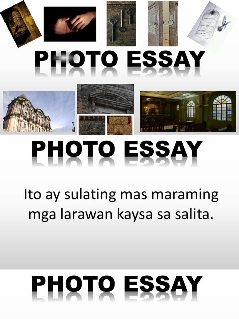 kahulugan ng pictorial essay