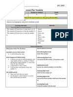 NAME: - EPC 2403: Lesson Plan Template