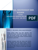 Budaya dan Masyarakat