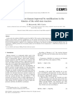 Snthesis of Barium Titanate Improved by Modificati