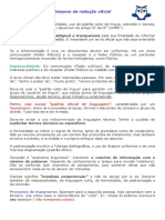 Redação Oficial Resumo PDF