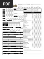 Pathfinder Character Sheet PDF