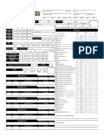 Pathfinder Character Sheet PDF