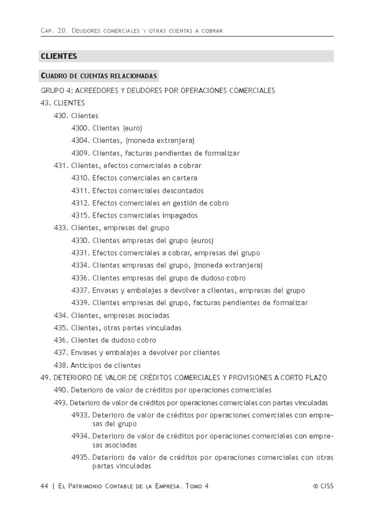 Deudores Comerciales y Otras Cuentas A Cobrar | | Interés | Estado de resultados