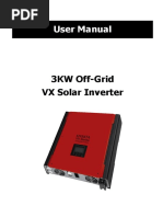 Manual 3kW Off Grid VX Solar Inverter 120702