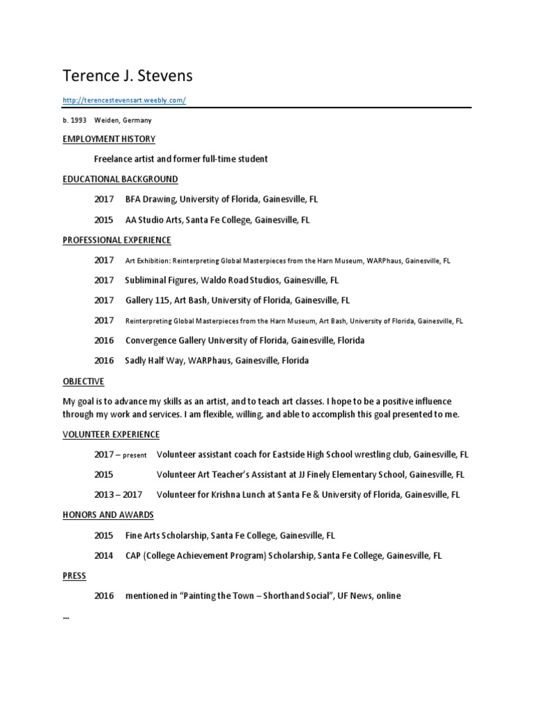 Terence Stevens Resume Official - 1708476171