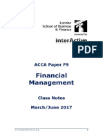 Financial Management f9 LSBF June 2017