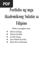 Portfolio in Filipino