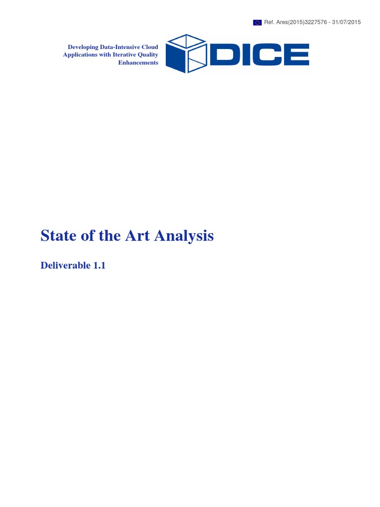 D1.1 State of The Art Analysis1 | PDF | Big Data | Scalability