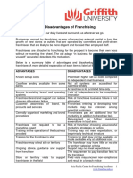 Advantages and Disadvantages of Franchising PDF