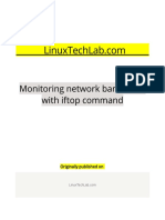 Monitoring Network Bandwidth With Iftop Command