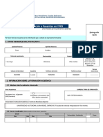 Formulario de Postulación A Pasantías en YPFB