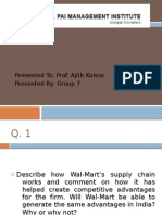 Wal-Mart and Bharti: Transforming Retail in India: Presented To: Prof. Ajith Kumar Presented By: Group 7