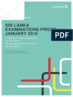 Sri Lanka Exam Prices & Dates 2018