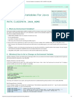 Environment Variables for Java Applications PATH, CLASSPATH, JAVA_HOME