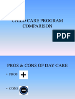 Child Care Program Comparison