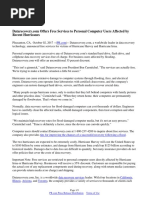 Datarecovery.com Offers Free Services to Personal Computer Users Affected by Recent Hurricanes