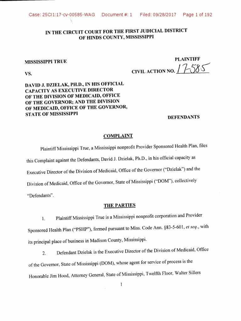 Mississippi True Circuit Complaint PDF Sources Lawsuit Mississippi True Circuit Complaint PDF Sources Lawsuit