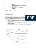 Static analysis of aircraft structural elements and space truss