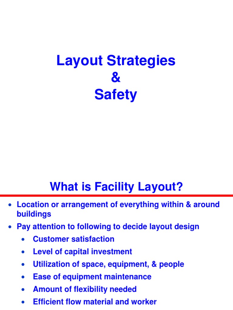 Process Layout and Safety Issues | PDF | Screw | Industries