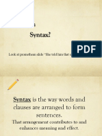 syntax