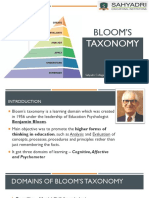 Blooms Taxonomy ECE