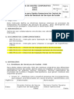 Gestão Operacional Da Central de Tratamento RSS