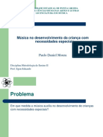 Música no desenvolvimento infantil especial