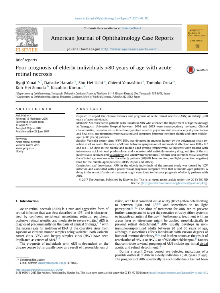American Journal of Ophthalmology Case Reports | PDF | Retina | Human Eye