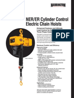 Harrington NER Cylinder Control Electric Chain Hoist Sell Sheet - Rev 0