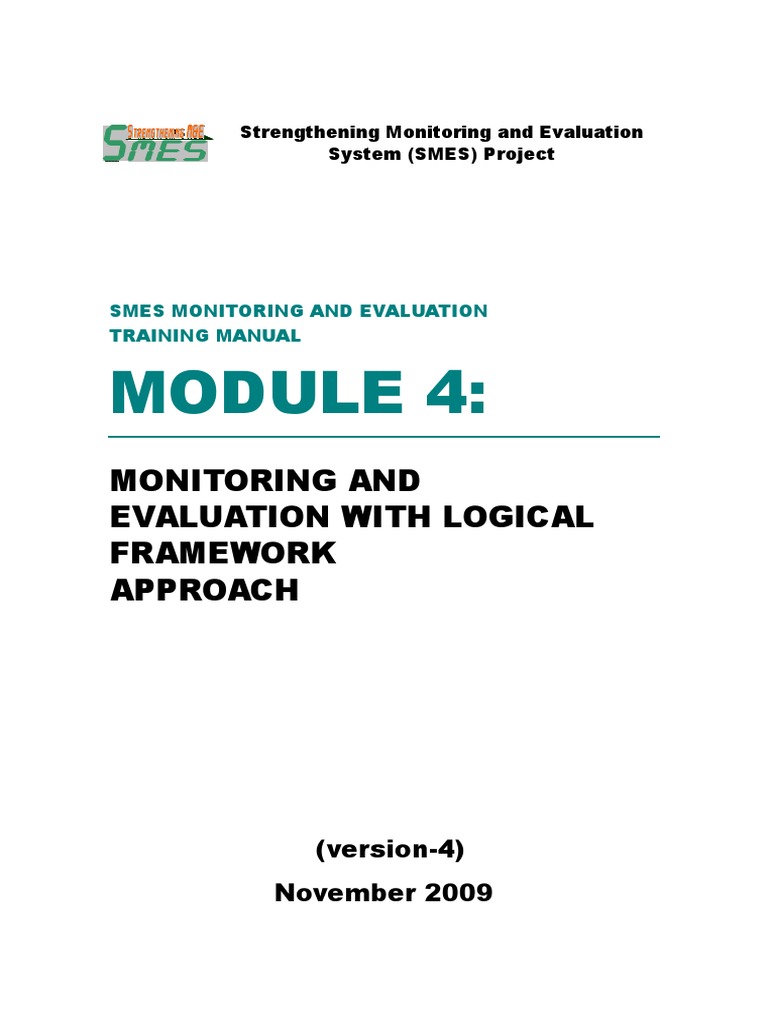 Monitoring & Evaluation with Logframe | PDF | Evaluation | Sustainability
