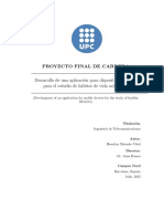 2012 05 15 PFC Desarrollo de Una Aplicacion para Dispositivos Moviles para El Estudio de Habitos de Vida Saludables PDF