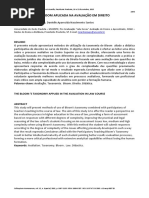 A Taxonomia de Bloom Aplicada Na Avaliação Em Direito