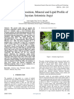 Proximate Composition Mineral and Lipid Profile of Malaysian Artemisia Argyi 2