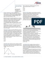 Fisica Dinamica Trabalho de Uma Forca Exercicios PDF