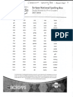 Spelling Bee 2017-2018