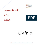 Unit 1 My Workbook On Line