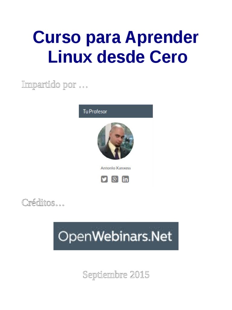 Curso de Introducción a GNU/Linux | PDF