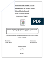 Difficulties of Esp Learners PDF