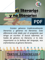 Ppt. Apoyo Clase de Lenguaje. Textos Literarios y No Literarios