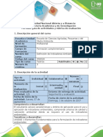 Guía de Actividades y Rúbrica de Evaluación - Fase 1 - Identificación de Indicadores Ambientales Guía y Rubrica