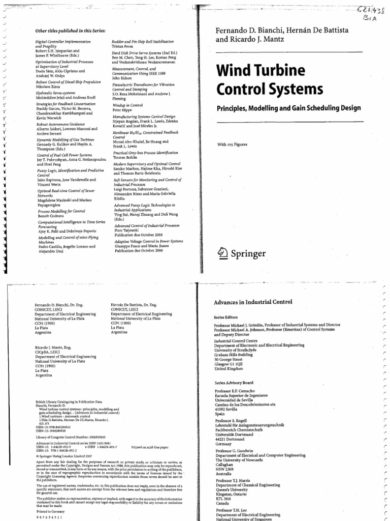 (Advances in Industrial Control) Fernando D. Bianchi, Hernán de