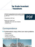 SIFT - The Scale Invariant Feature Transform