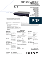 Sony hbd-tz210 510 710 SM PDF