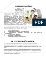 Contaminación Física Quimica y Biologica