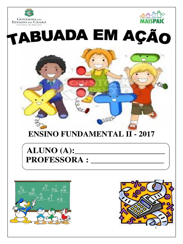 Tabuada do 245 - Recursos de ensino